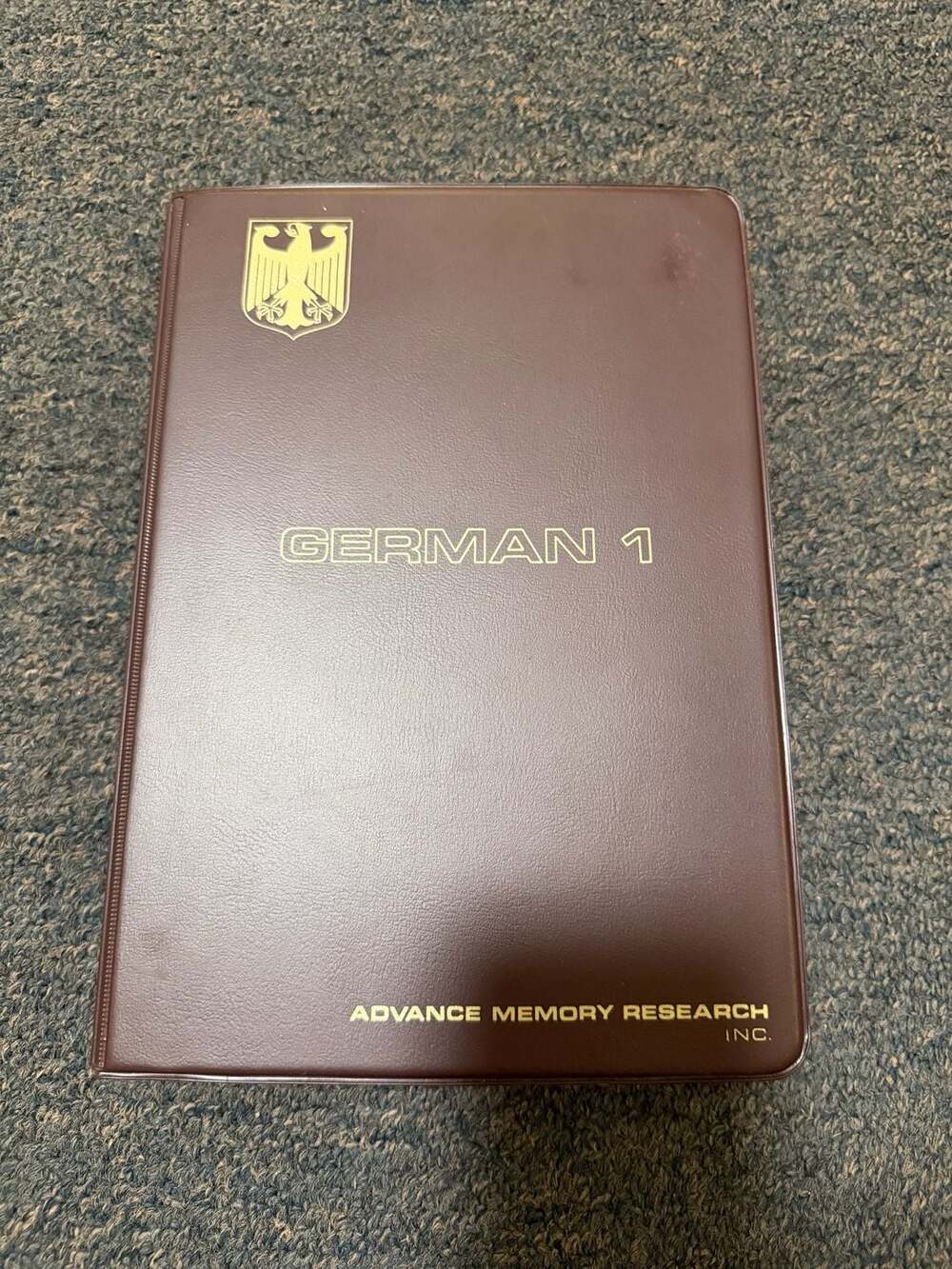 Vintage Advance Memory Research German 1 Language Course Cassette Set & Manual